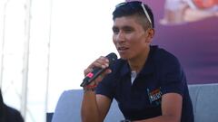 Nairo Quintana en rueda de prensa 