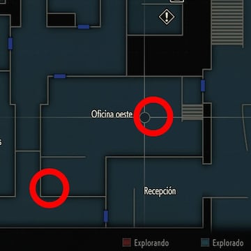 En la oficina oeste de Comisaría - 1F hay dos candados y una caja fuerte
