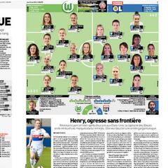 L'Équipe compara al Lyon femenino con el Real Madrid