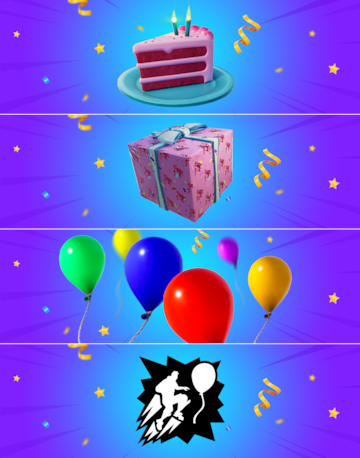 fortnite 6 cumpleaños aniversario misiones regalos