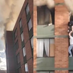 Hombre que salvó a mujer y a su mascota de un incendio dio su testimonio
