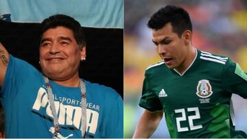 Maradona admite interés en 'Chucky' Lozano para su equipo