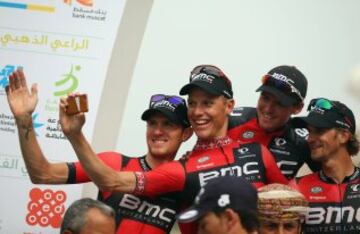 Selfie del equipo BMC Racing.