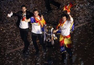 Arbeloa, Nacho y Pepe.