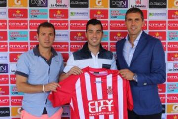 Borja García con el Girona.