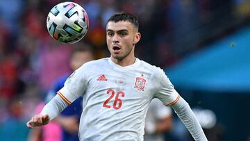 Pedri, en el partido contra Italia.
