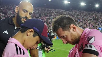 El guardaespaldas de Lionel Messi tuvo un gran gesto con un ni?o al finalizar el encuentro de Inter Miami en contra de Cincinnati.