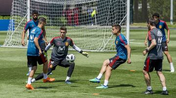 España entrena al calor de Krasnodar