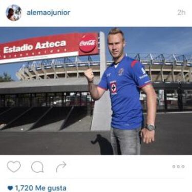 Alemao fue al Estadio Azteca a apoyar al Cruz Azul
