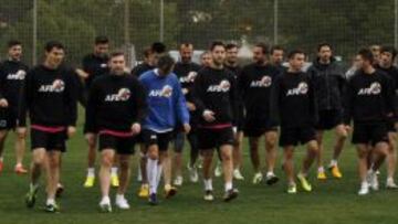 Los integrantes de la VIII edición de las Sesiones AFE tras un entrenamiento en Alfaz del Pí, donde se celebró la concentración.