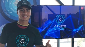 Gianfranco Sepúlveda, jugador de Everton de Viña del Mar, es el primer futbolista en sumarse a CryptoSport, el emprendimiento del joven piloto nacional Nicolás Pino.