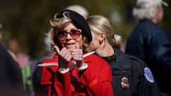 Jane Fonda, arrestada por tercera vez consecutiva tras una nueva protesta