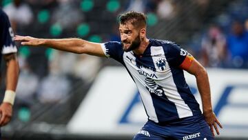 Nico Sánchez durante un partido de MOnterrey
