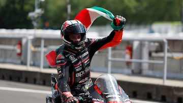 Marco Bezzecchi, sobre la Apilia de MotoGP, habla de Valentino Rossi.