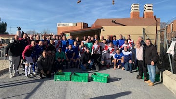 Los veteranos del Rayo logran su mayor goleada: 500 kilos de alimentos