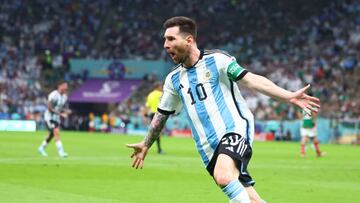 Lionel Messi adelantó a Argentina en el juego contra México