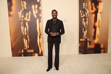Colman Domingo posa durante la alfombra roja de la recepción de los nominados a los Oscar 2025 en la Academy Museum of Motion Pictures de Los Angeles.