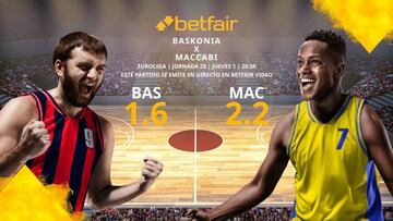 Saski Baskonia vs. Maccabi Tel Aviv BC: horario, TV, estadísticas, clasificación y pronósticos