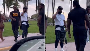 Floyd Mayweather demands privacy refusing to be filmed on Ocean Drive