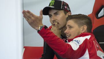 Casey Stoner y Jorge Lorenzo.