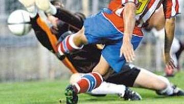 <b>ESTRENO. </b>Salva abrió el marcador y se estrenó como goleador atlético en la cita ante el Majadahonda.