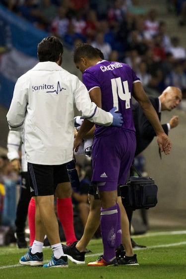 What games will Casemiro miss with his injury?