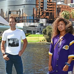 Djokovic y Nadal respiran ya sin mascarilla en Adelaida