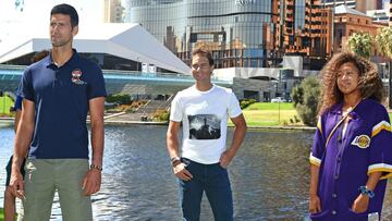 Djokovic y Nadal respiran ya sin mascarilla en Adelaida