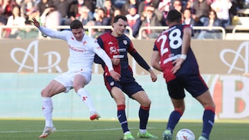 Lucas Beltrán mantiene a la ‘Fiore’ a flote ante el Cagliari