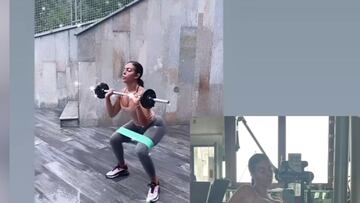 Georgina arrasa en Instagram con su entrenamiento