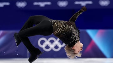 Milano Cortina 2026 Olympics - Figure Skating - Team Event - Men Single Skating - Free Skating - Milano Ice Skating Arena, Milan, Italy - February 08, 2026. Ilia Malinin of United States performs during the men's single free skating REUTERS/Claudia Greco TPX IMAGES OF THE DAY