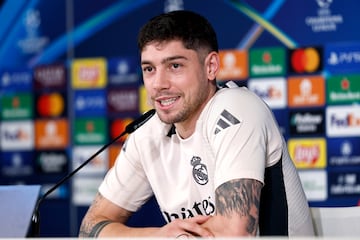 Fede Valverde, durante la rueda de prensa previa al partido contra el City.
