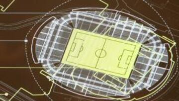 Plano del futuro estadio de San Mamés.