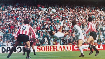 Se cumplen 38 años de la chilena perfecta de Hugo Sánchez ante Logroñés