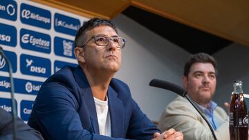 Mauro Pérez, en su presentación con el Tenerife.