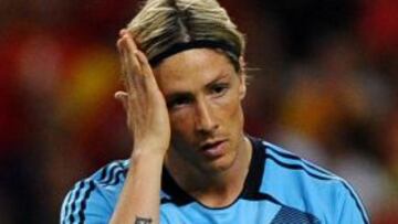 Fernando Torres en el partido ante China.