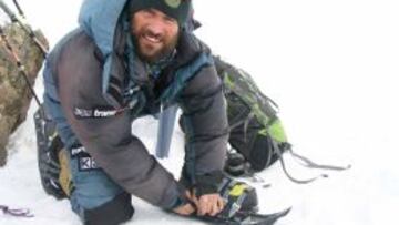 Alex Txikon, durante la expedición al Nanga Parbat.