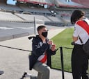 La romántica propuesta de un hincha de River a su pareja en el Monumental