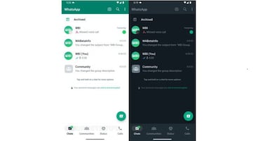 WhatsApp renueva el diseño de la aplicación para Android: estas son sus novedades