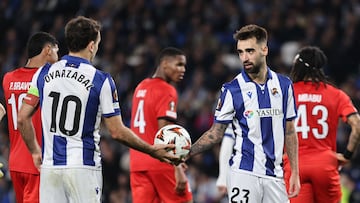 20/02/25 PARTIDO EUROPA LEAGUE PLAYOFF VUELTA
REAL SOCIEDAD - MIDTJYLLAND
MIKEL OYARZABAL BRAIS MENDEZ