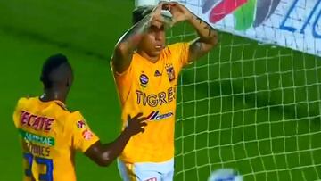 Eduardo Vargas aportó este tanto en goleada de Tigres