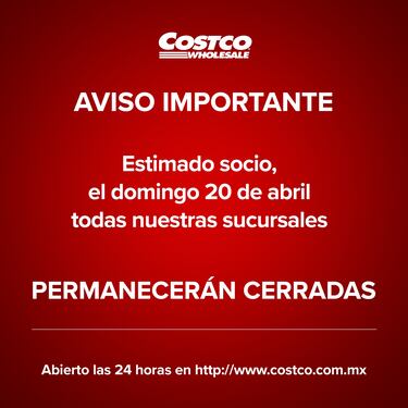Atención, socios de Costco: esto sucederá el próximo 20 de abril