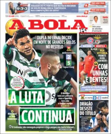 Portadas de la prensa mundial