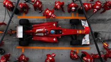 <b>REALISTA. </b>Fernando Alonso prefiere evitar una euforia que no considera justificada.