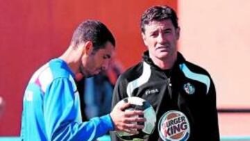 Michel durante un entrenamiento