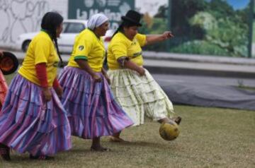 Fútbol en el mercadillo