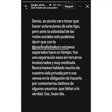 Se confirma el quiebre de una de las parejas favoritas de Chile: “Comentarios dañinos que faltan a la verdad”