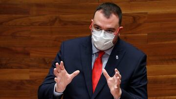 El presidente del Principado de Asturias, el socialista Adrián Barbón