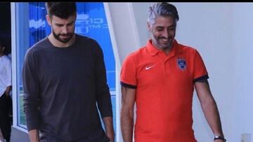 Piqu&eacute;, con Martin Prest en una fotograf&iacute;a de la red social de la pareja del t&eacute;cnico argentino.