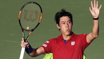 Japanese Kei Nishikori beats Gael Monfils in Miami Open to set up a semi-final clash against Nick Kyrgios